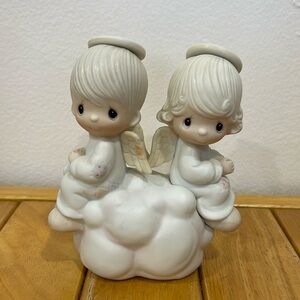 1979 Precious Moments “…But Love Goes On Forever” Jonathan and David Figurine